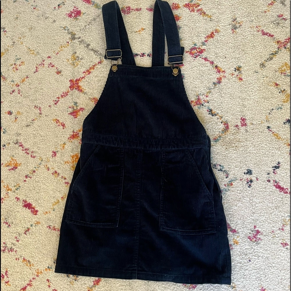 navy blue corduroy jumpsuit